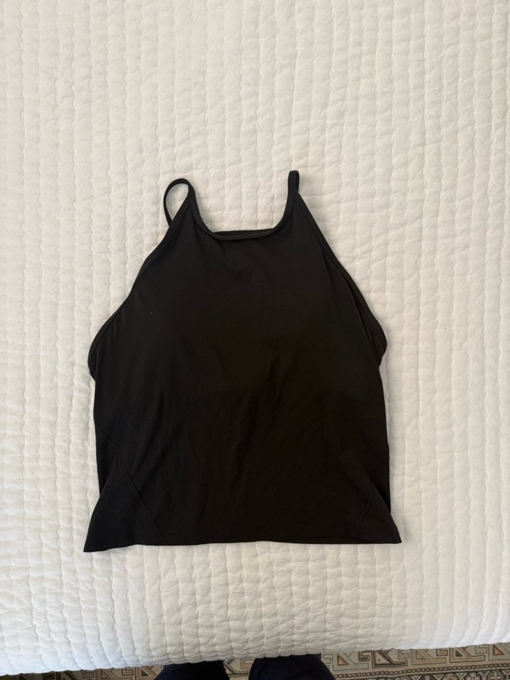 lululemon Black athletic tank with removable cups
